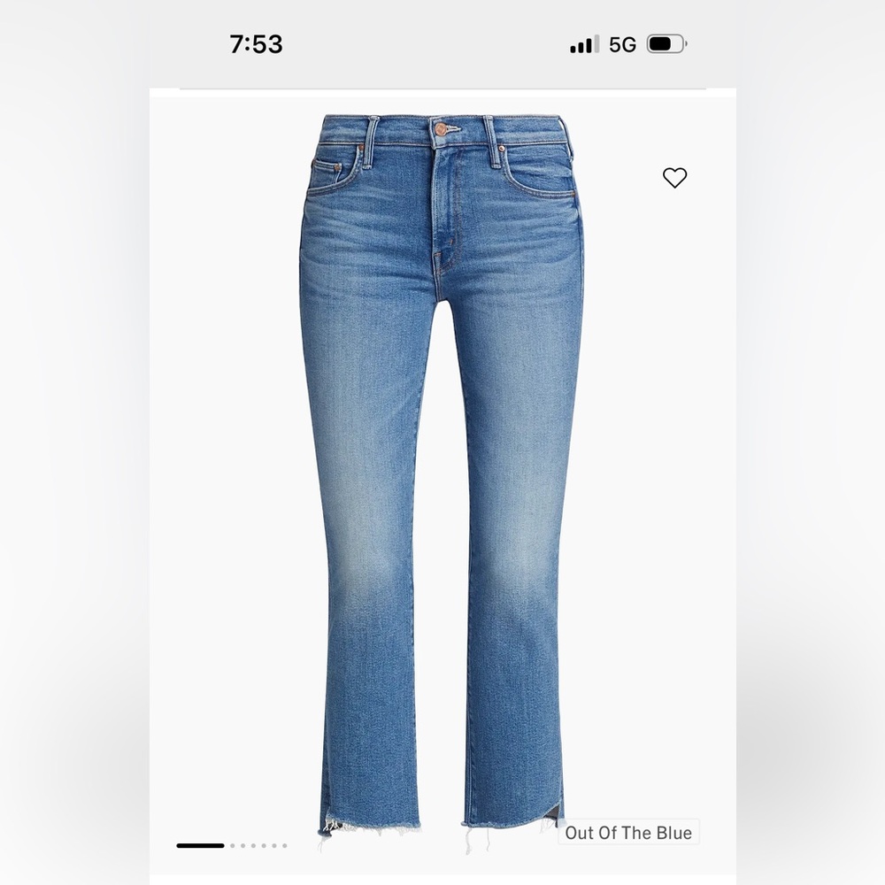 Mother Jeans The Insider Crop Step Fray Jeans